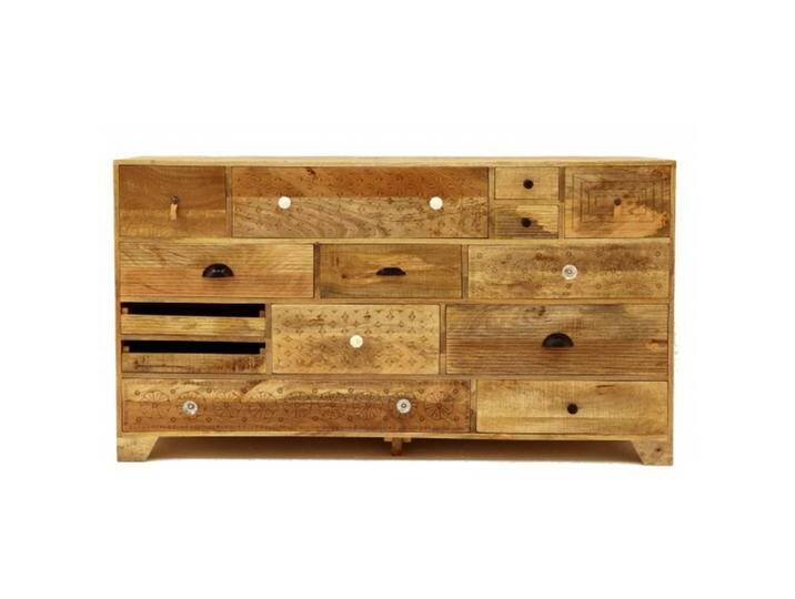 Kommode Manu 160x90x45 aus Mangoholz von Indisches-Möbelhaus.de