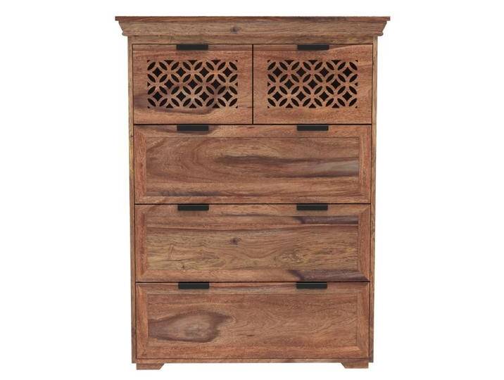 Kommode Mira 90x120x45 aus indischem Sheesham-Massivholz von Indisches-Möbelhaus.de
