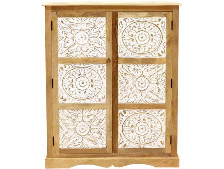 Kommode Sita 115x140x45 aus indischem Mango-Massivholz von Indisches-Möbelhaus.de