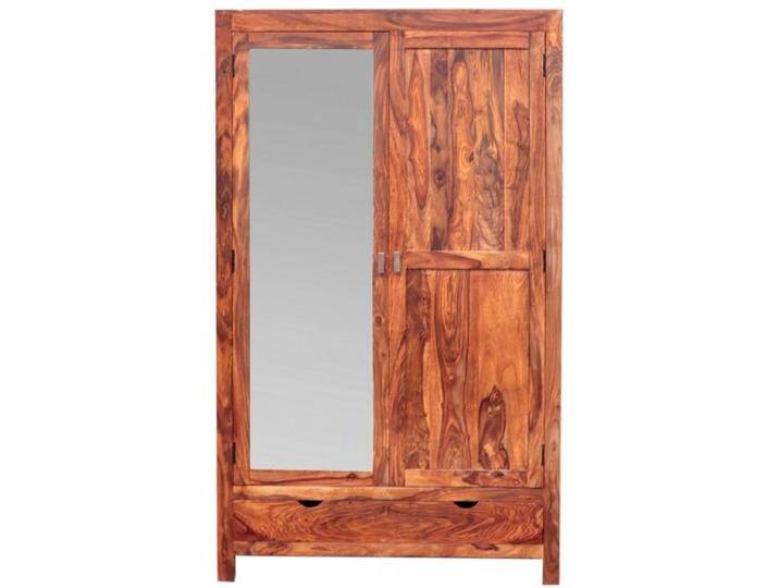Schrank Amba 120x200x60 aus indischem Sheesham-Massivholz von Indisches-Möbelhaus.de
