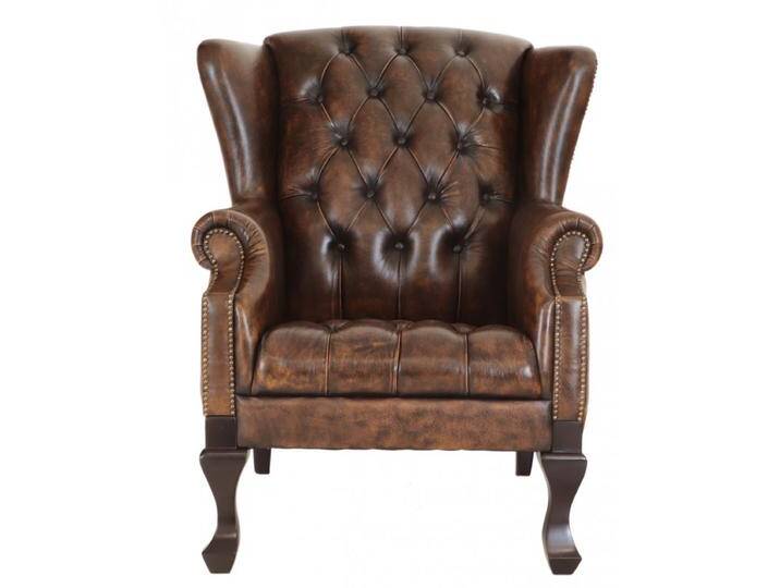 Sessel Chesterfield Chester aus echtem Rindsleder Whisky Sessel Chesterfield Chester aus echtem Rindsleder Whisky von Indisches-Möbelhaus.de