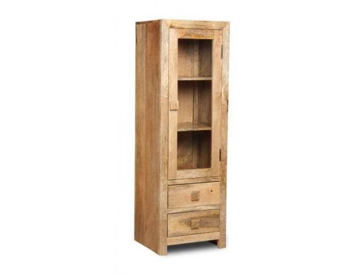 Vitrine Hina 60x180x35 aus Mangoholz von Indisches-Möbelhaus.de