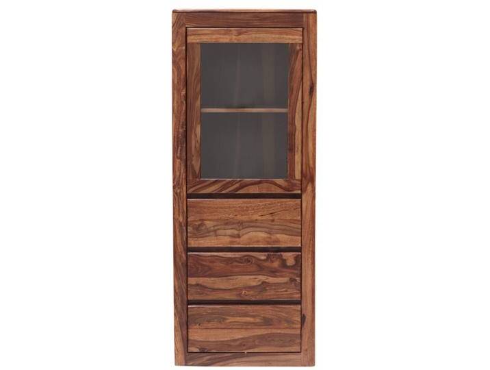 Vitrine Tina 60x150x45 aus Sheesham-Massivholz von Indisches-Möbelhaus.de