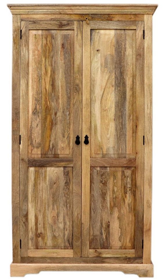 Indischesmoebelhausde Kleiderschrank Schrank Guru 110x200x60 aus Mangoholz von Indischesmoebelhausde