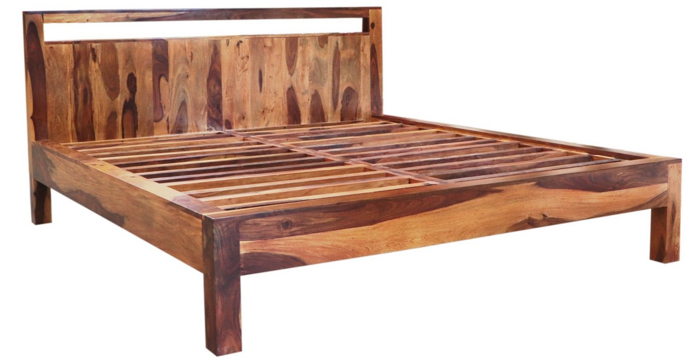 Indischesmoebelhausde Massivholzbett Bett Amba 160x200 aus indischem Sheesham-Massivholz von Indischesmoebelhausde