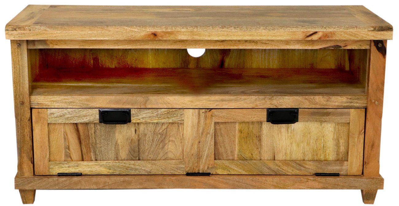 Indischesmoebelhausde TV-Schrank Fernsehtisch Devi 120x60x45 aus Mangoholz Handgefertigtes Design Indischesmoebelhausde TV-Schrank Fernsehtisch Devi 120x60x45 aus Mangoholz Handgefertigtes Design von Indischesmoebelhausde