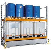 Palettenregal PR 33.37, für 9 Euro-/Chemiepaletten, 3 Lagerebenen, GF von Denios