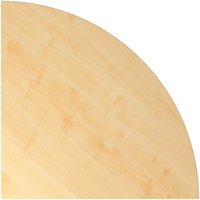 Verkettungsplatte für Schreibtisch mit Memoryschalter, Viertelkreis, BxT 800 x 800 mm, weiß von Jungheinrich PROFISHOP