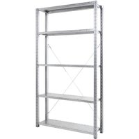 ManOrga Fachbodenregal, AF, mit Stahlpaneel-Fachböden, FL 310 kg, verzinkt, HxBxT 3.000 x 1.000 x 600 mm von ManOrga