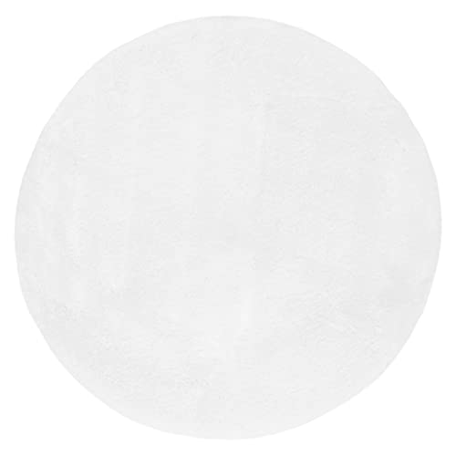 Rug Happy 110Cm Rotund White von Indomex