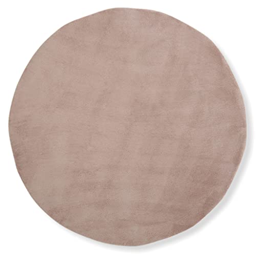 Rug Mossy 110Cm Rotund Pink von Indomex