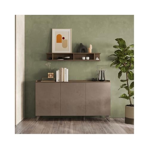 Indomita Anrichte 3 Türen Polan 181 x 42 x 99 h Farbe Bronze Merure von Indomita