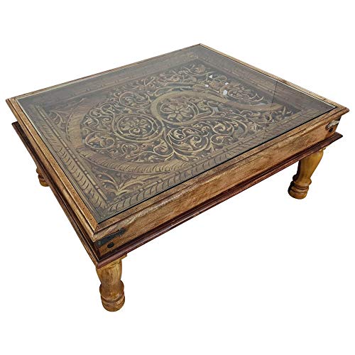 Couchtisch Wohnzimmertisch 110x90 Indischer Bajot Orientalischer Orient Tisch Größe 110x90 Couchtisch Wohnzimmertisch 110x90 Indischer Bajot Orientalischer Orient Tisch Größe 110x90 von Indoortrend