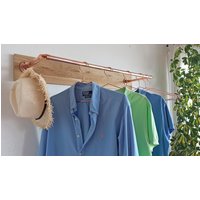 Kupfer-Kleiderschrank, Kupfer-Kleiderständer, Industrierohr-Garderobe, Kupfer-Kleiderständer von InduStyleDesign