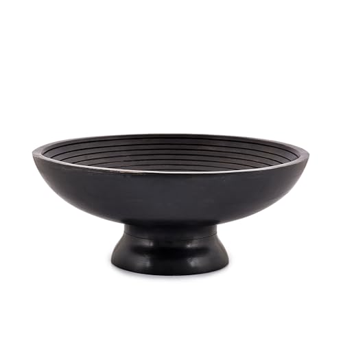 Indus Lifespace Obstschale aus Mangoholz für Obst oder Salate, Servierschale sieht in Ihrer Küche absolut schön aus (30,48 x 30,48 x 12,7 cm) von Indus Lifespace