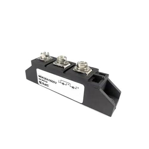 IndusTradCorp MDK26A 40A 55A 70A 90A 110A 1600V Gleichrichtermodul, DC Solar Anti-Reverse-Diode, Photovoltaikdiode Zwei Eingänge und EIN Ausgang(MDK 26A) von IndusTradCorp