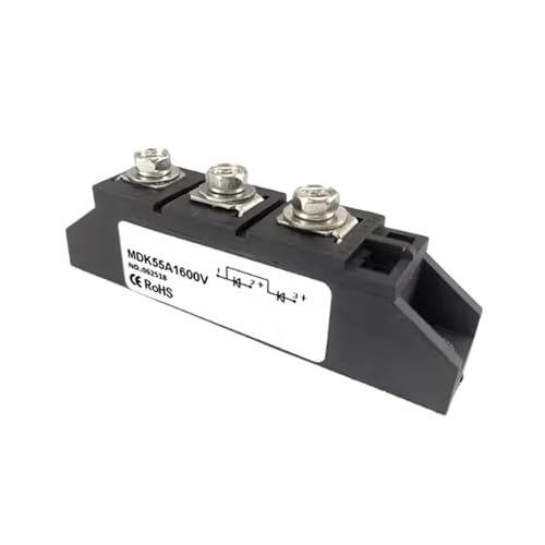 IndusTradCorp MDK26A 40A 55A 70A 90A 110A 1600V Gleichrichtermodul, DC Solar Anti-Reverse-Diode, Photovoltaikdiode Zwei Eingänge und EIN Ausgang MDK110-16(MDK55A) von IndusTradCorp