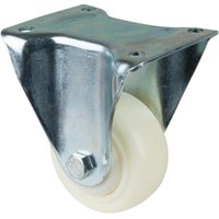 BS Rollen Bockrolle D.100mm Trgf.300kg Ku.Platte L138xB110mm Farbe Rl.weiß BS Rollen Bockrolle D.100mm Trgf.300kg Ku.Platte L138xB110mm Farbe Rl.weiß von Industrial Quality Supplies