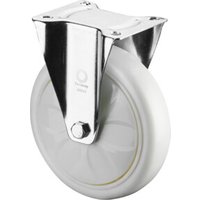 BS Rollen Bockrolle D.125mm Trgf.300kg Ku.Platte L138xB109mm Farbe Rl.weiß von Industrial Quality Supplies