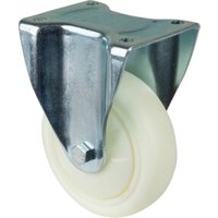 BS Rollen Bockrolle D.150mm Trgf.650kg Ku.Platte L135xB110mm Farbe Rl.weiß von Industrial Quality Supplies