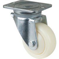 BS Rollen Lenkrolle D.125mm Trgf.450kg Ku.Platte L138xB110mm Farbe Rl.weiß von Industrial Quality Supplies