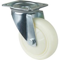 BS Rollen Lenkrolle D.150mm Trgf.300kg Ku.Platte L135xB110mm Farbe Rl.weiß BS Rollen Lenkrolle D.150mm Trgf.300kg Ku.Platte L135xB110mm Farbe Rl.weiß von Industrial Quality Supplies
