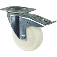 BS Rollen Lenkrolle D.150mm Trgf.300kg m.Festst.Ku.135x110mm weiß BS Rollen Lenkrolle D.150mm Trgf.300kg m.Festst.Ku.135x110mm weiß von Industrial Quality Supplies