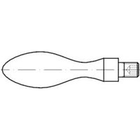 DIN 98 Drehbarer Ballengriff, Form E mit Gewindezapfen, ST E 20 M8 mit Gewindezapfen HP von Industrial Quality Supplies