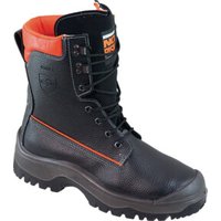 Forstsicherheitsstiefel NoRisk Gr.42 schwarz/orange Leder S3 SRC EN20345/EN17249 von Industrial Quality Supplies