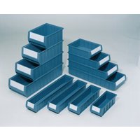 Regalkasten L600xB117xH90mm blau PP von Industrial Quality Supplies