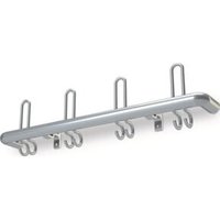 Wandgarderobe mit gebogenen Endabschlüssen, Aluminium von Industrial Quality Supplies