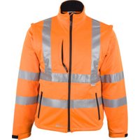 Warnschutz-Softshelljacke orange EN20471 Gr.L Warnschutz-Softshelljacke orange EN20471 Gr.L von Asatex