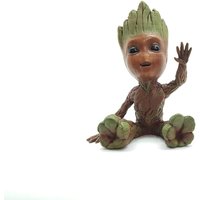 Niedlicher Baby Groot Blumentopf/Luftpflanzenhalter Sukkulententopf 3D Gedruckt Modell 005 von Industrial3DNYC