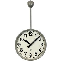 Große Doppelseitige Industrieuhr Oder Fabrikuhr Von Pragotron, 1950Er Jahre Große Doppelseitige Industrieuhr Oder Fabrikuhr Von Pragotron, 1950Er Jahre von IndustrialAntik