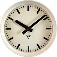 Industrielle Beige Bakelit Fabrik Wanduhr Von Pragotron, 1960Er Jahre von IndustrialAntik