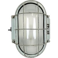 Industrielle Wandlampe Aus Aluminium Guss Mit Milchglas Von Elektrosvit, 1970Er Jahre von IndustrialAntik