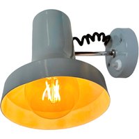 Vintage-Wandlampe Aus Grauem Metall Von Josef Hurka Für Napako, 1970Er Jahre von IndustrialAntik