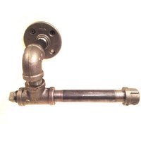 Industrielle 1/2" Oder 3/4" Schwarze Rohr Toilettenpapierhalter von IndustrialDecorStyle