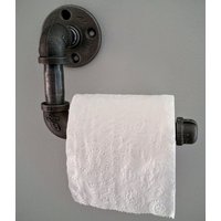 Industrielle 1/2" Oder 3/4" Schwarze Rohr Toilettenpapierhalter von IndustrialDecorStyle