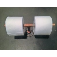 Kupfer Design Rohr Doppel Toilettenpapierhalter Kupfer Design Rohr Doppel Toilettenpapierhalter von IndustrialDecorStyle