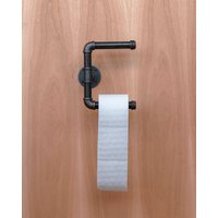 Industrieller Toilettenpapierhalter Fürs Bad - Rustikale Wohnkultur Steampunk-Badezimmerhalter Einzigartiges Badezimmerregal von IndustrialMaestro