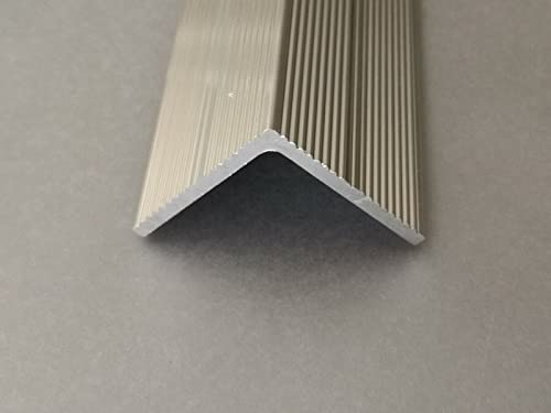 Aluminium Winkel Treppenwinkel Stufenkantenprofil Riffel Liniert Rutsch Schutz viele Größen Länge 200 cm (35mm x 35mm x 3mm) von IndustryEU