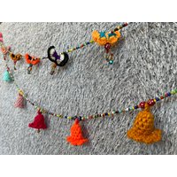 Mb0156 Handgemachtes Mobile, Kinderzimmer Hängende Dekorieren Mit Pompoms Und Bunten Perlen von IndycraftsDesigns