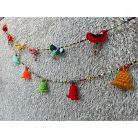 Mb0157 Handgemachtes Mobile, Kinderzimmer Hängende Dekorieren Mit Pompoms Und Bunten Perlen von IndycraftsDesigns