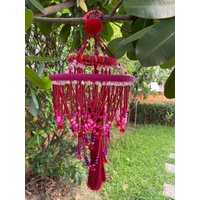 Mb0198 Handgemachte Mobile Hanging Für Home Decor, Mobiles, Baby Mobile, Bunte Perlen Hängend, Boho Design Niedlich Pom Dekorieren Mb0198 Handgemachte Mobile Hanging Für Home Decor, Mobiles, Baby Mobile, Bunte Perlen Hängend, Boho Design Niedlich Pom Dekorieren von IndycraftsDesigns