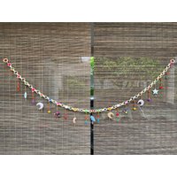 Mb0200 Handgemachte Hängende Laterne Gerade Verzieren Mit Pom Und Puppen Für Hauptdekoration, Bunte Perlen, Design Niedlichen von IndycraftsDesigns