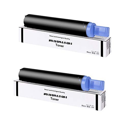 Ineecink Kompatible Tonerkartusche Als Ersatz Für Canon GPR-8 C-EXV-5 6836A003 Zur Verwendung Mit Canon IR 155 165 200 1600 1600N 1610 1610F 2000 2010F Drucker, Schwarz,2 Pack von Ineecink