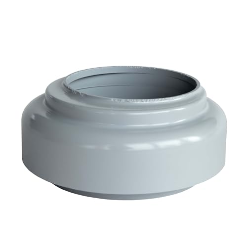 INEFA Verbindungsstück Fallrohr zu Abfluss, PVC DN85 / 85mm Grau Zubehör Fallrohr Kunststoff, einfache Steckmontage, Made in Germany von INEFA