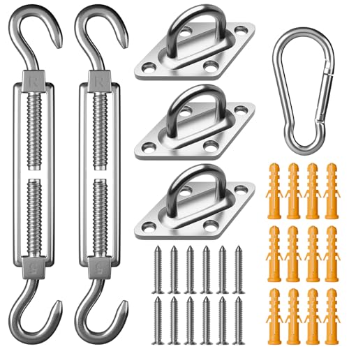304 Edelstahl Sonnensegel Befestigung Set Zubehör für Dreieck, Sonnensegel Spanner Montage Aufbau,Awnings Mounting Assembly 304 Edelstahl Sonnensegel Befestigung Set Zubehör für Dreieck, Sonnensegel Spanner Montage Aufbau,Awnings Mounting Assembly von InemzTal