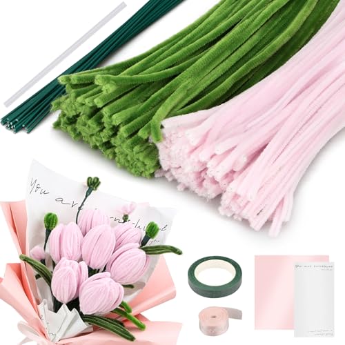 Pfeifenputzer zum Basteln von Blumen Set Buntes DIY Bastelzubehör Set mit 200 Stück Chenilledraht,Flexibel Sicher für Handwerk,Mädchen und Erwachsene,Muttertagsgeschenk Pfeifenputzer zum Basteln von Blumen Set Buntes DIY Bastelzubehör Set mit 200 Stück Chenilledraht,Flexibel Sicher für Handwerk,Mädchen und Erwachsene,Muttertagsgeschenk von InemzTal